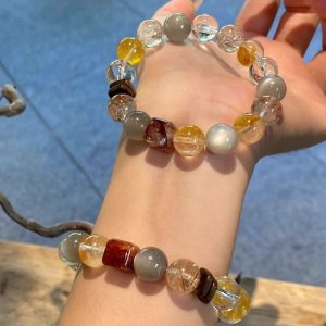 Handmade Mixed Crystal Bracelet: