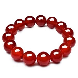 Natural Brazilian 7A Red Agate Bracelet - Multilayer Beads
